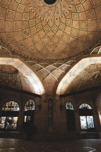 empty-brown-domed-building-hallway